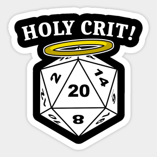 Holy Paladin D20 Dungeon & Dragons Class Role Play Game RPG DND Sticker